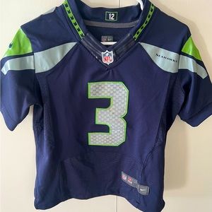 Seattle Seahawks NFL Nike On Field #3 Wilson Team Jersey Women’s Size S